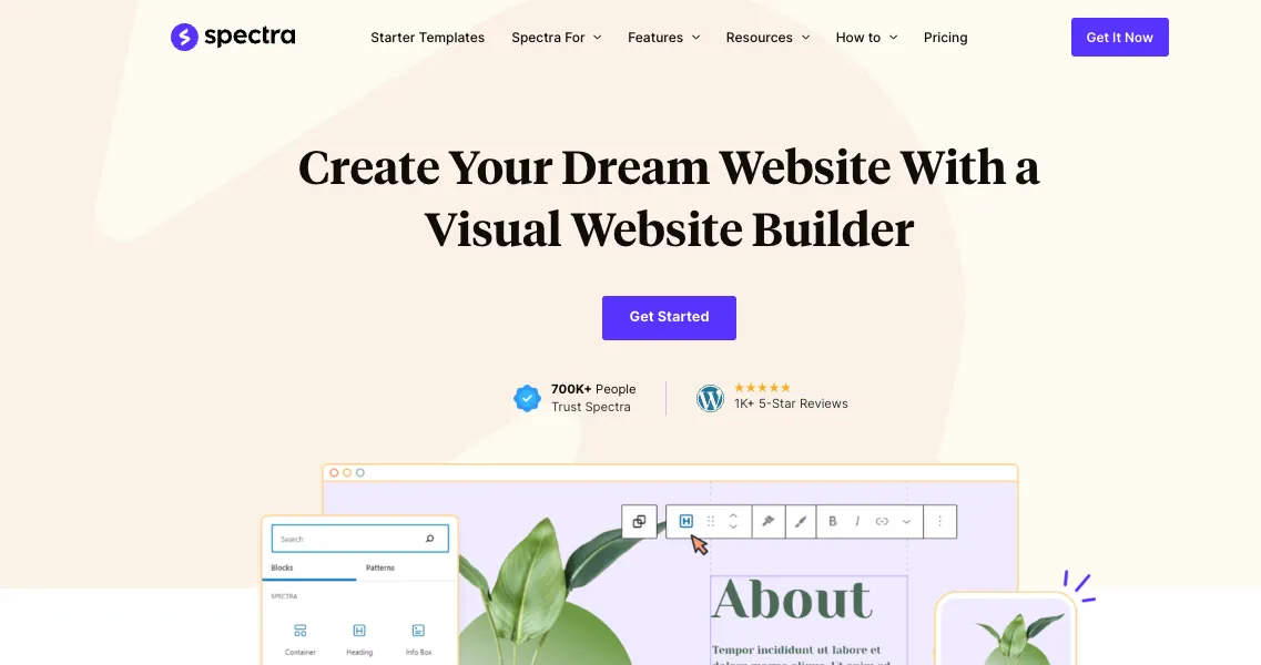 spectra low code builder