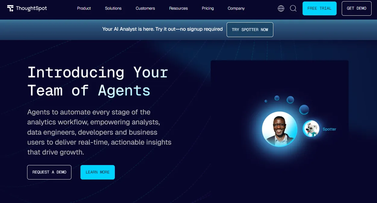 cloud analytics platform; gain insights with ThoughtSpot