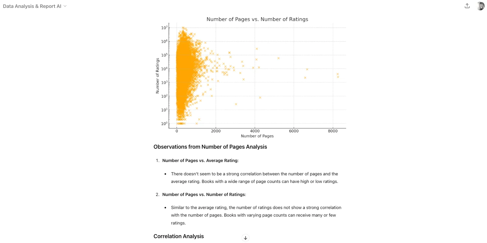 Trend analysis and uncovering data patterns in ChatGPT