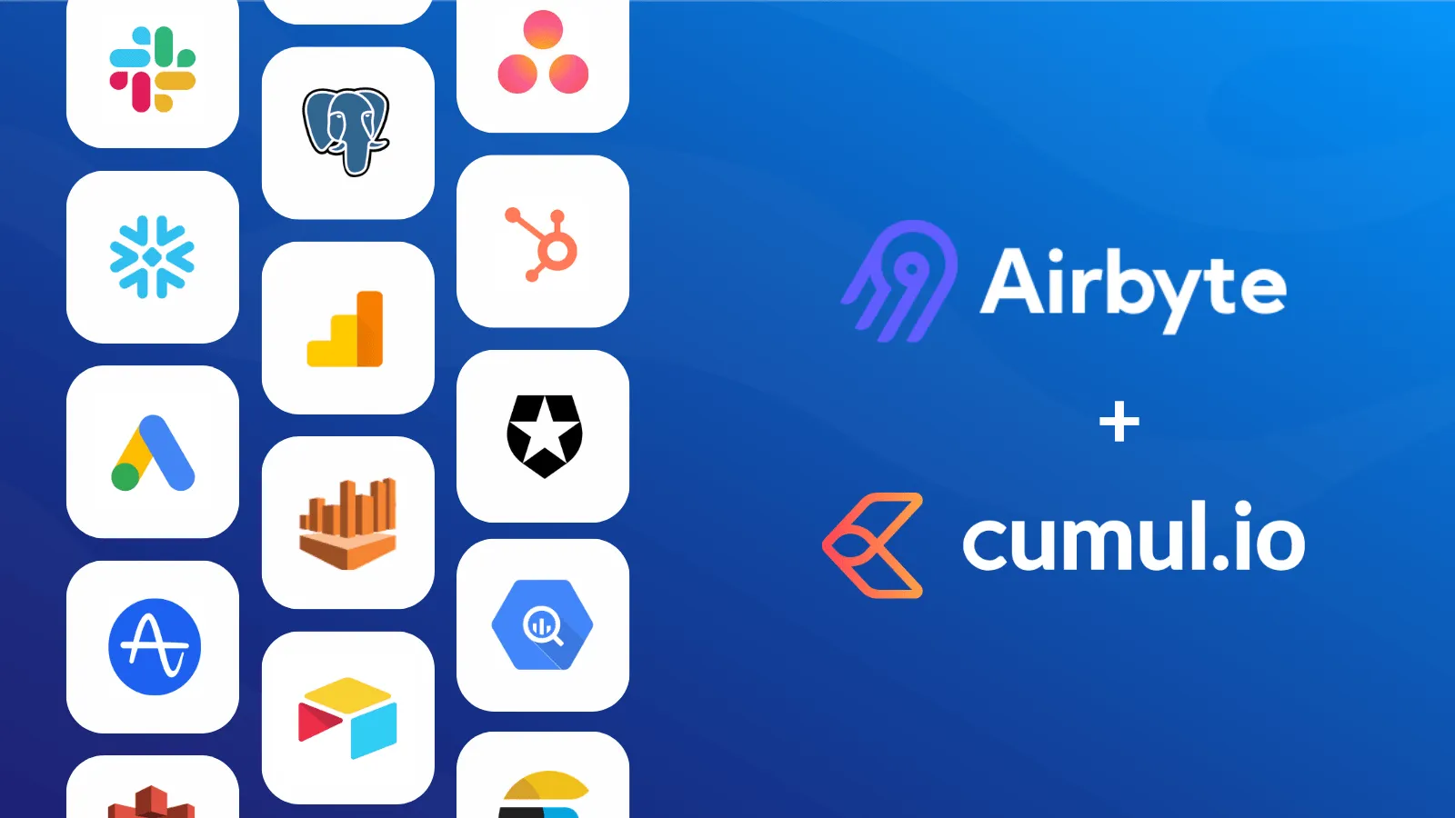 Luzmo + Airbyte connector for data visualization