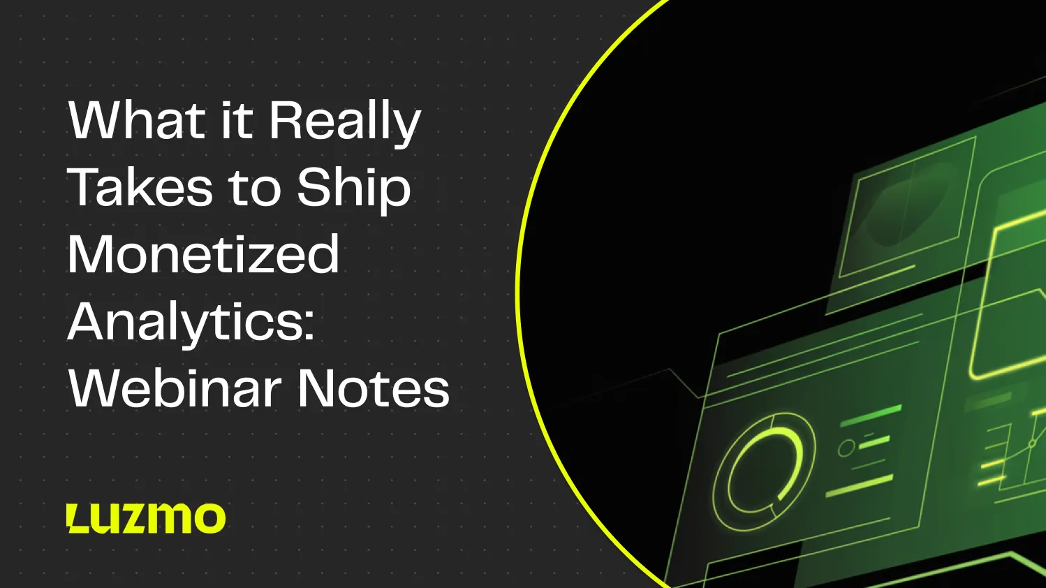 What it Really Takes to Ship Monetized Analytics: Webinar Notes