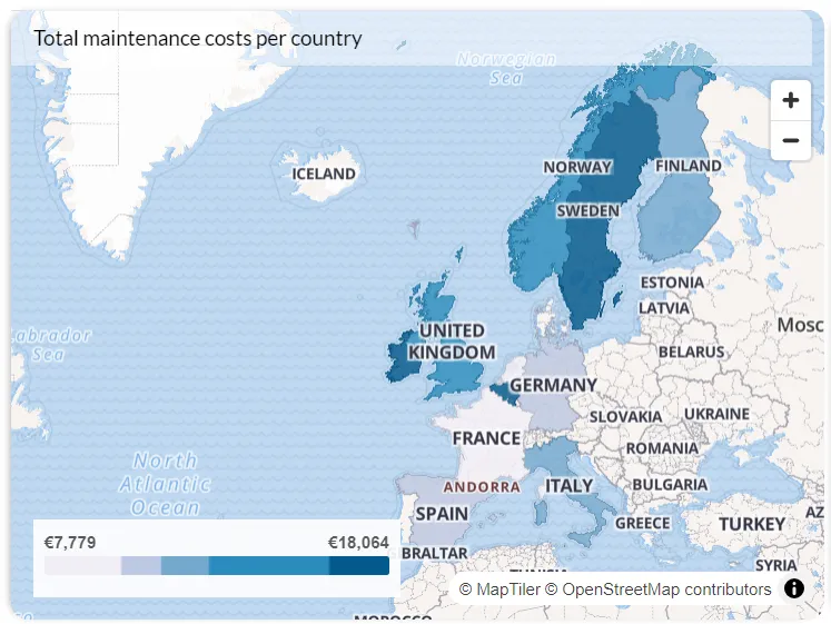 Data visualization technique - choropleth map