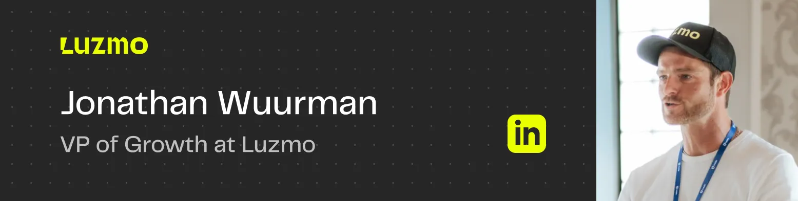 Jonathan Wuurman, VP of Growth at Luzmo