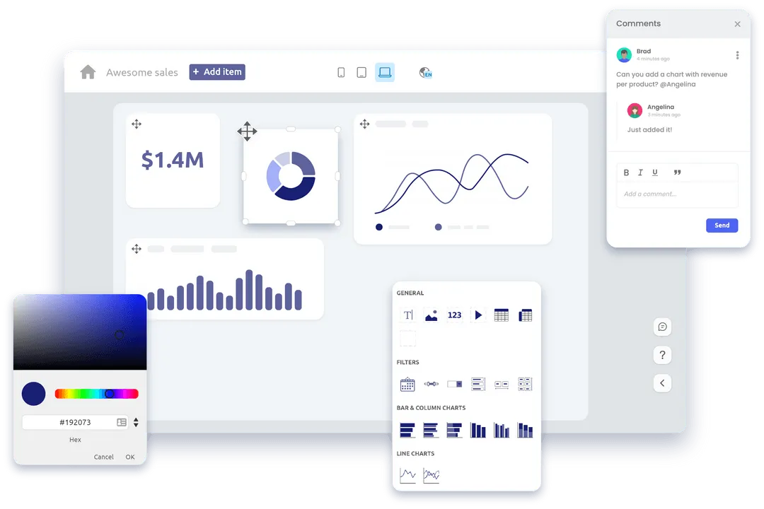 Luzmo dashboard
