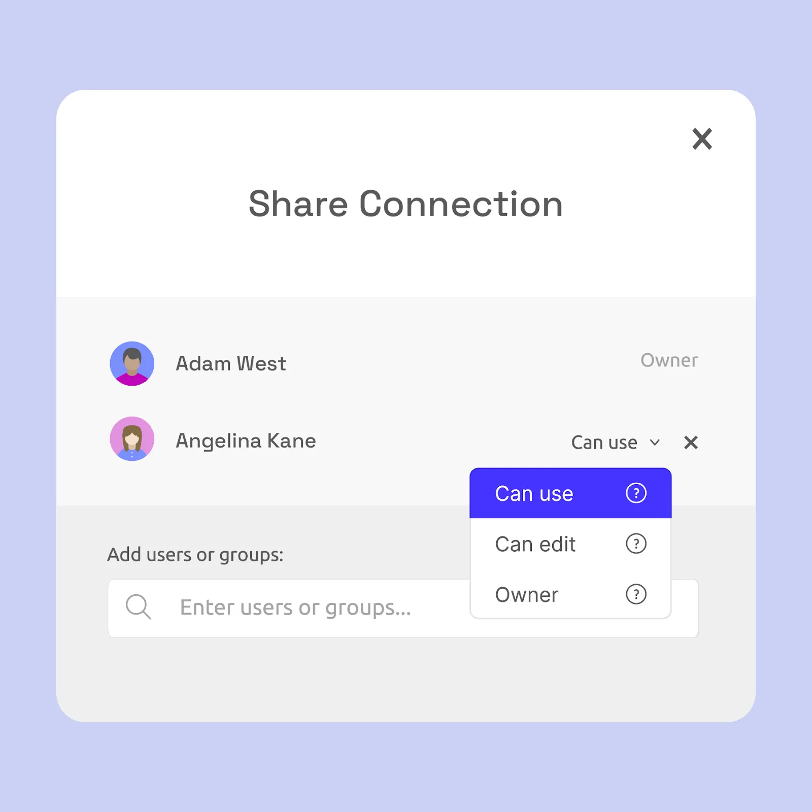 data source connection sharing