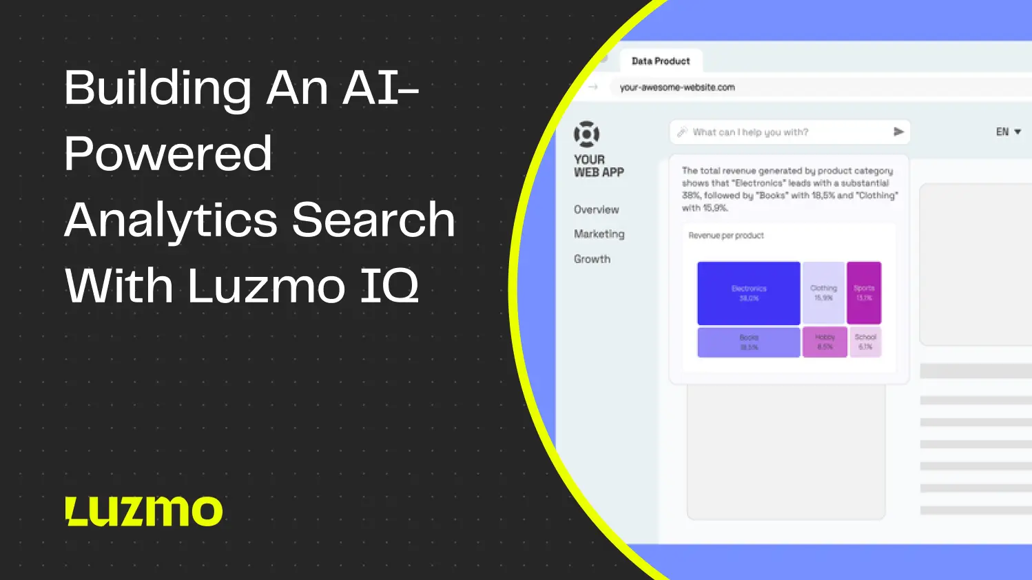 How to Build an AI Powered Analytics Search With Luzmo IQ