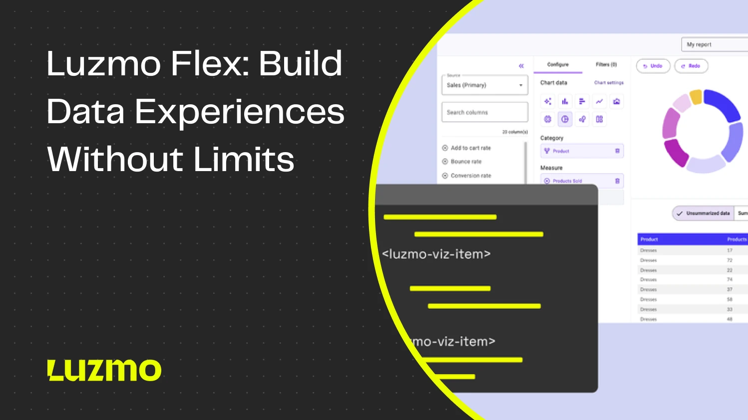 Introducing Luzmo Flex SDK article cover