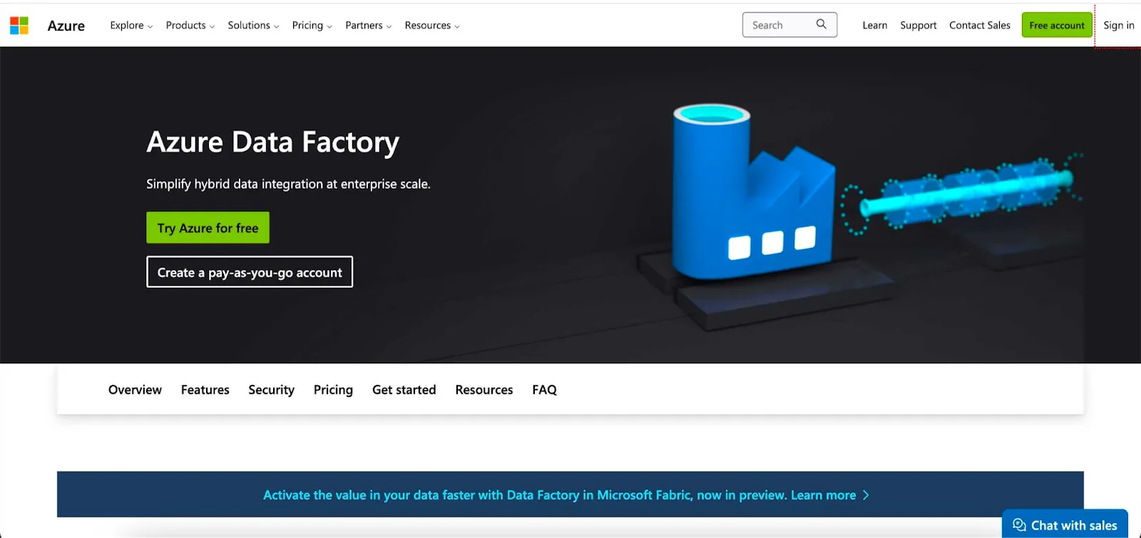 etl tools - azure data factory