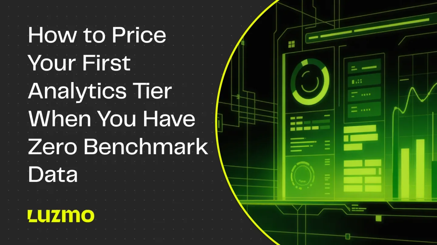 How to Price Your First Analytics Tier When You Have Zero Benchmark Data