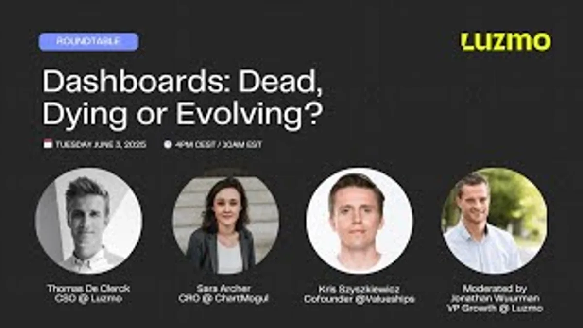 Dashboards: Dead, Dying or Evolving?