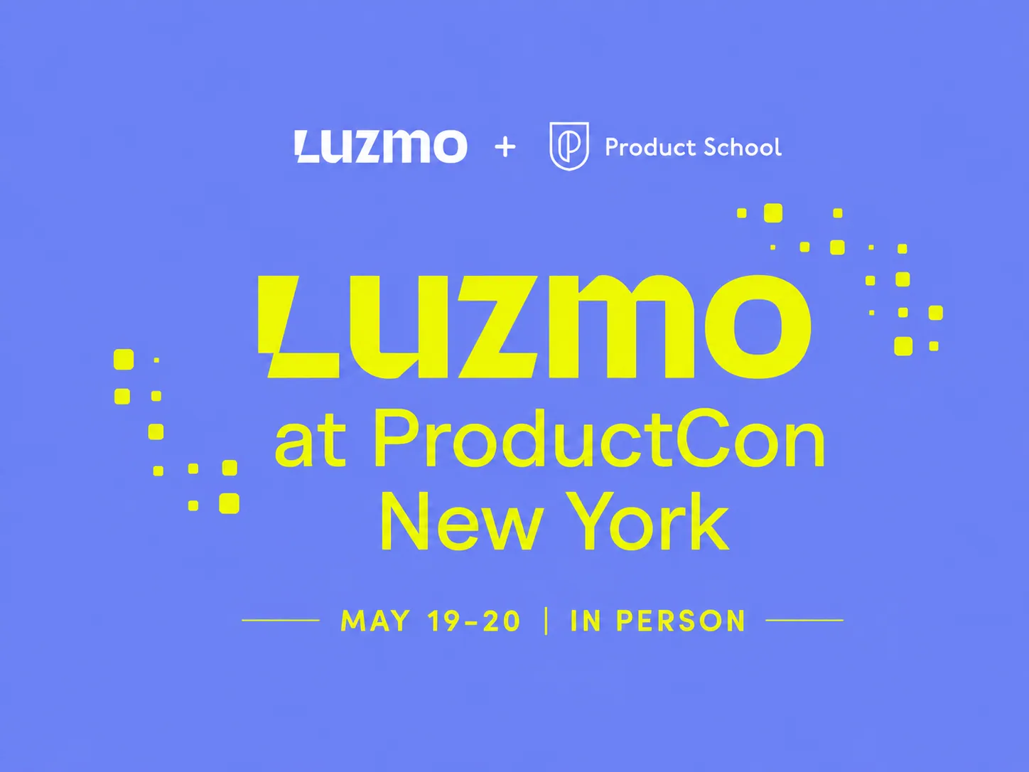 Meet Luzmo @ ProductCon 2026 in New York