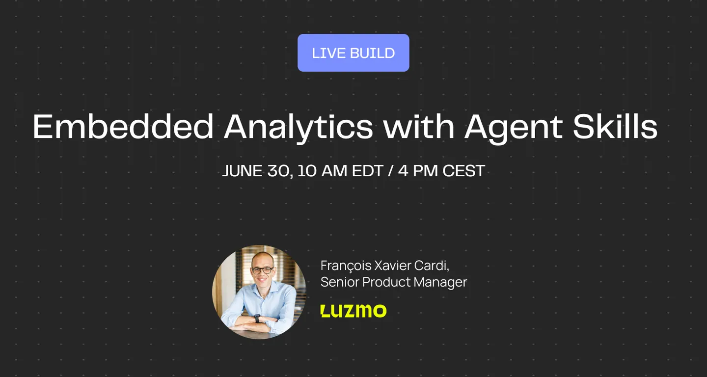 Live Build: Embedded Analytics with Agent Skills