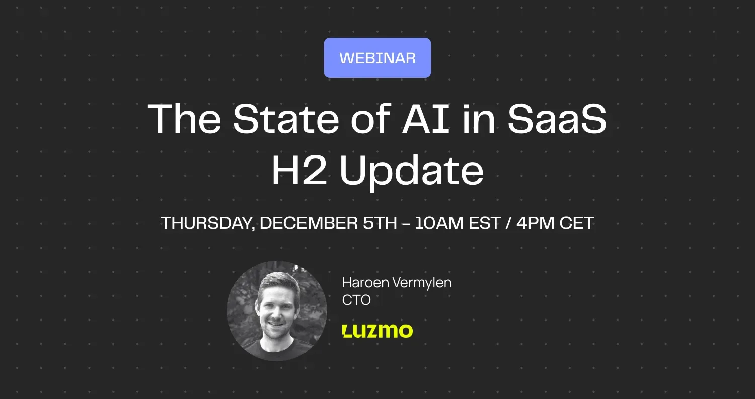 Webinar: The State of AI in SaaS - H2 Update