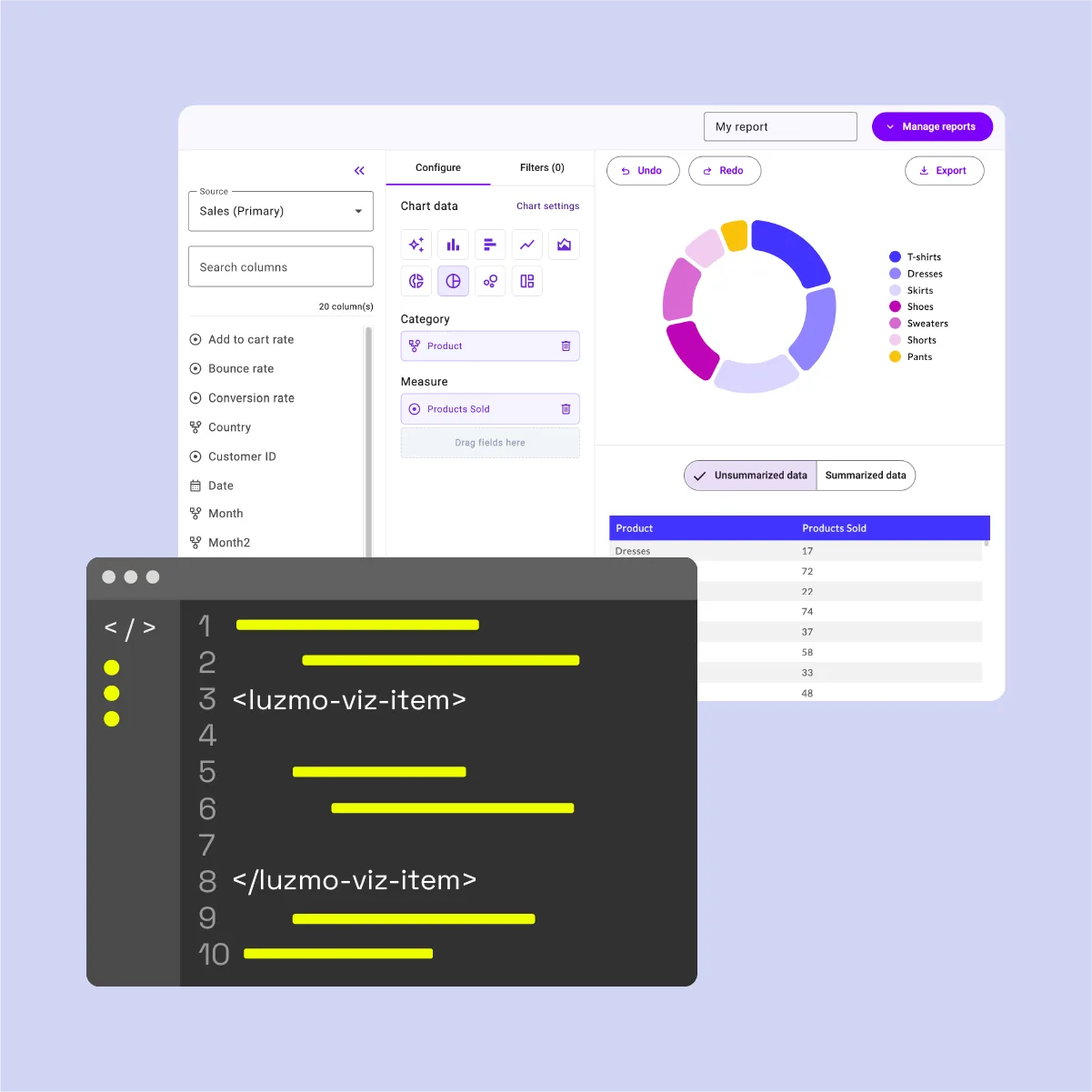 Aperçu de l'espace de travail des power users